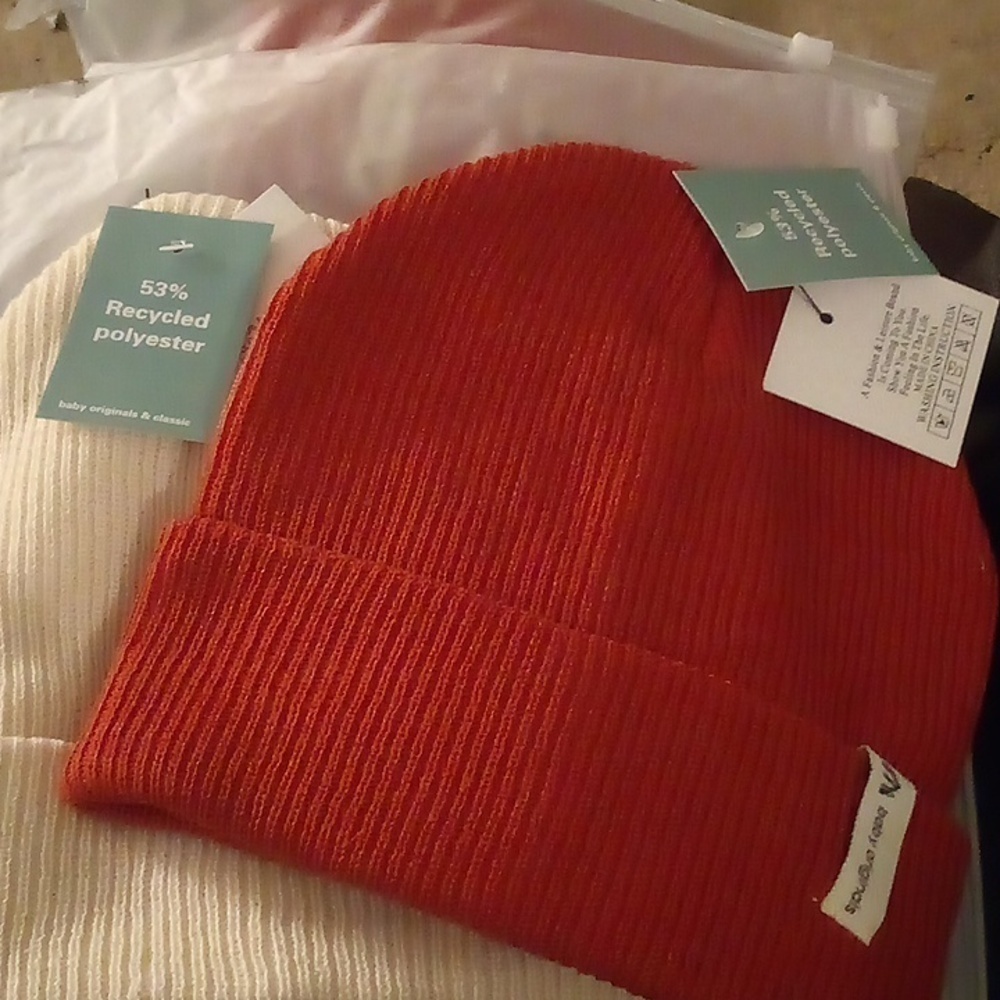 NWT - Moon Kitty Unisex Soft Knit Baby Beanies - Size Medium